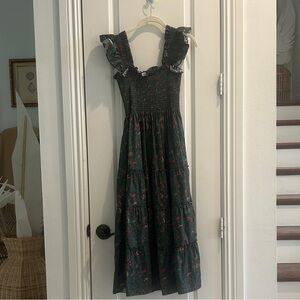 Hill House Black Floral Maxi Dress